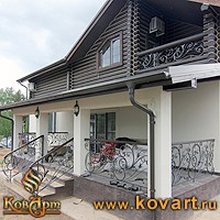 Кованый козырек для коттеджа Код: КО-10/81