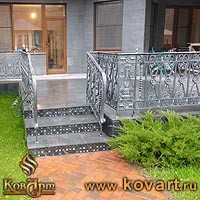 Кованые держатели деревянного поручня Код: ЛП-186/102