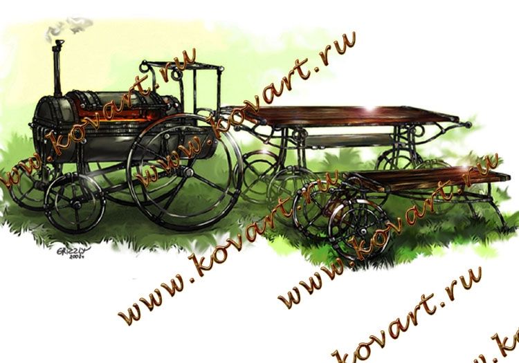 Эскизы кованой мебели