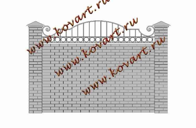 Эскизы кованых заборов