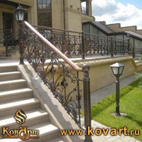 Кованые лестницы для улицы Код: КЛ-8/76