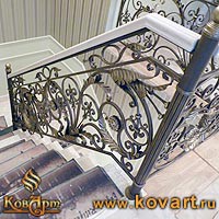 Кованые держатели деревянного поручня Код: ЛП-186/80