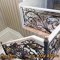Кованые держатели деревянного поручня Код: ЛП-186/90