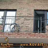 Наружные кованые перила при входе Код: ЛП-0175/69