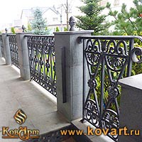 Кованые держатели деревянного поручня Код: ЛП-186/115
