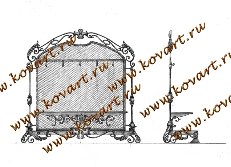Эскизы кованой мебели