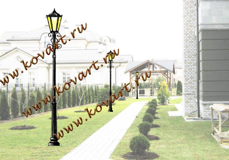 Эскизы кованых фонарей
