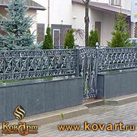 Кованые перила для крыльца коттеджа Код: КРЦ-29/139