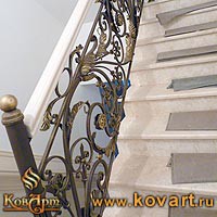 Кованые держатели деревянного поручня Код: ЛП-186/94