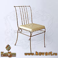 Кованый стул с мягкой обивкой АРТ: 2202