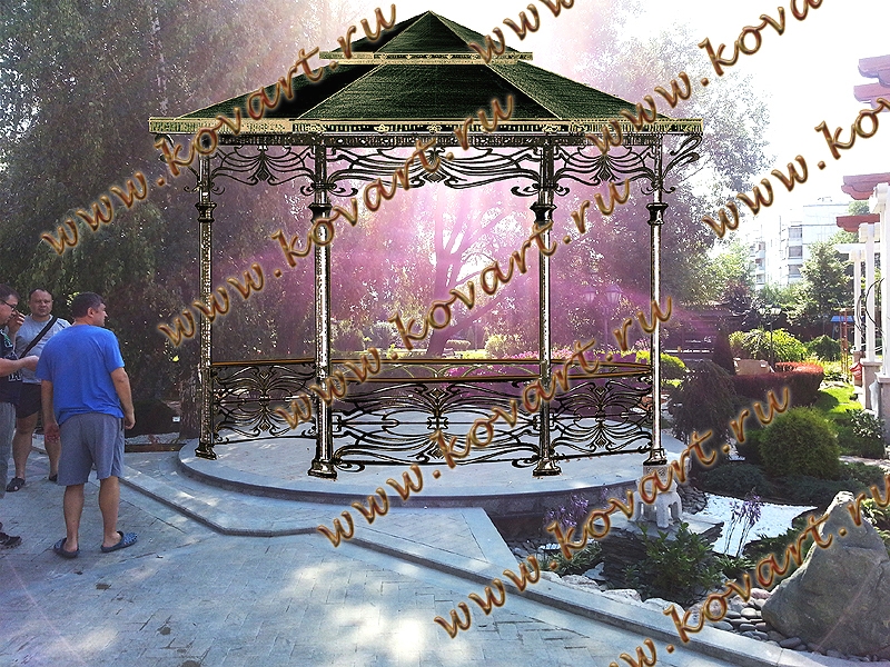 Эскизы кованых беседок