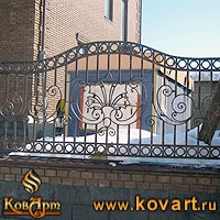 Большой кованый навес над воротами Код: НА-11/85