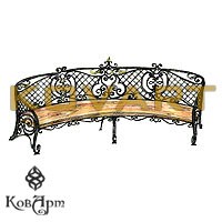 Эскизы кованых скамеек