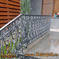 Кованые держатели деревянного поручня Код: ЛП-186/123
