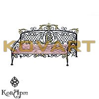 Эскизы кованых скамеек