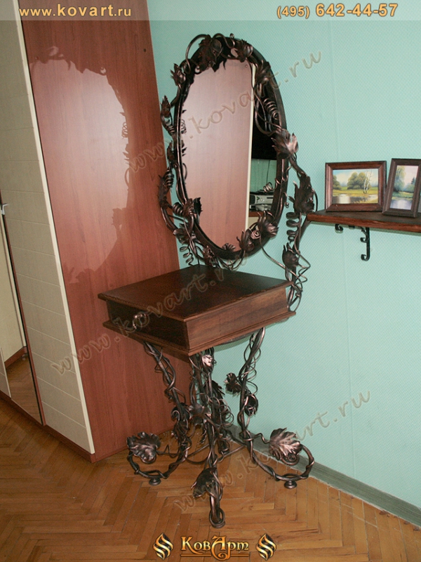 Кованые прикроватные столики и тумбы