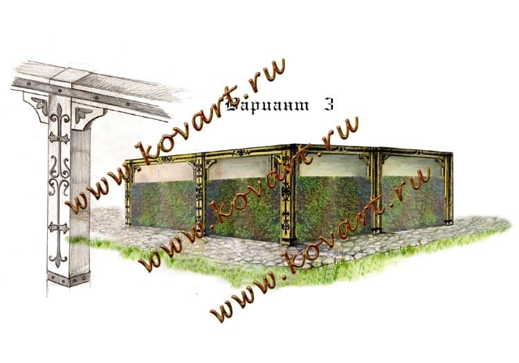 Эскизы ландшафтных изделий