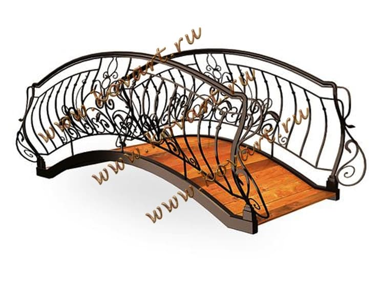 Эскизы кованых мостиков