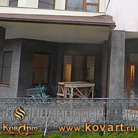 Кованые перила для крыльца коттеджа Код: КРЦ-29/126