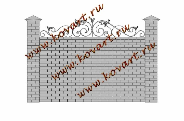 Эскизы кованых заборов