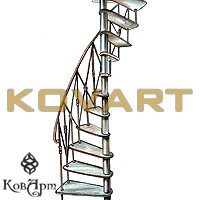 Эскизы кованых винтовых лестниц