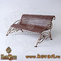 Кованая скамейка в стиле модерн АРТ: 5005