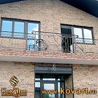 Наружные кованые перила при входе Код: ЛП-0175/70