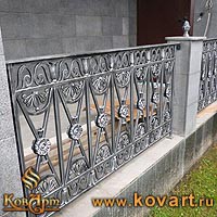 Кованые перила для крыльца коттеджа Код: КРЦ-29/108