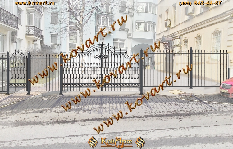Эскизы кованых заборов