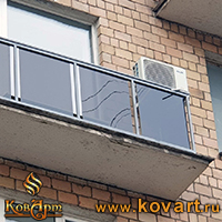 Сварной балкон с поликарбонатом Код: БО-0164