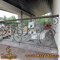 Кованый козырек для коттеджа Код: КО-10/80