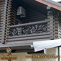 Кованые балконные перила для коттеджа Код: БО-82/92