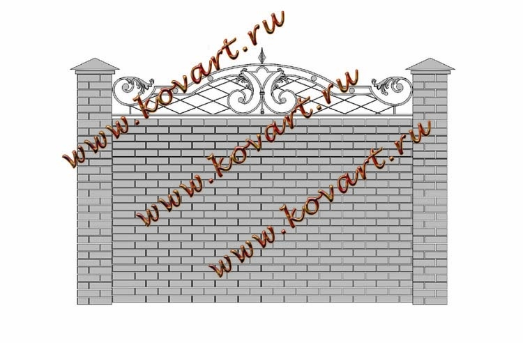 Эскизы кованых заборов