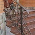 Перила кованые для лестницы на улице Код: ЛП-0122/74