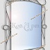 Ажурное кованое зеркало в стиле Модерн АРТ: 1707/19