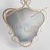 Треугольное кованое зеркало с золотой рамой АРТ: 1704/6