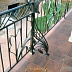 Балконное ограждение с цветком из ковки Код: БО-140/72