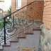 Перила кованые для лестницы на улице Код: ЛП-0122/72